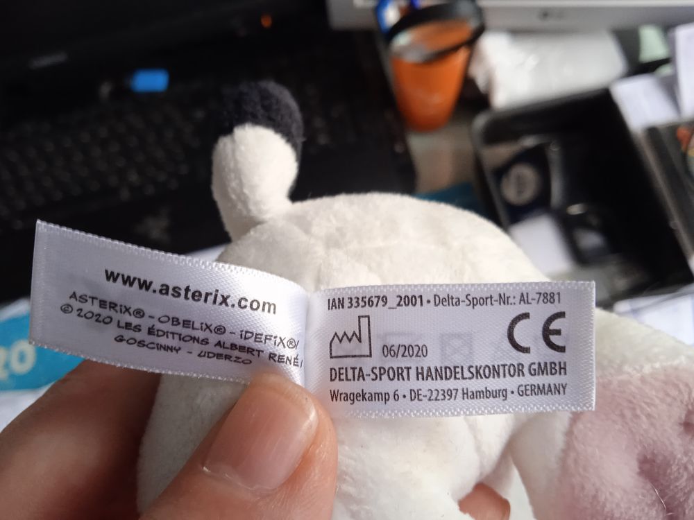Peluche Chien "IDEFIX" (Asterix) Jeux / jouets