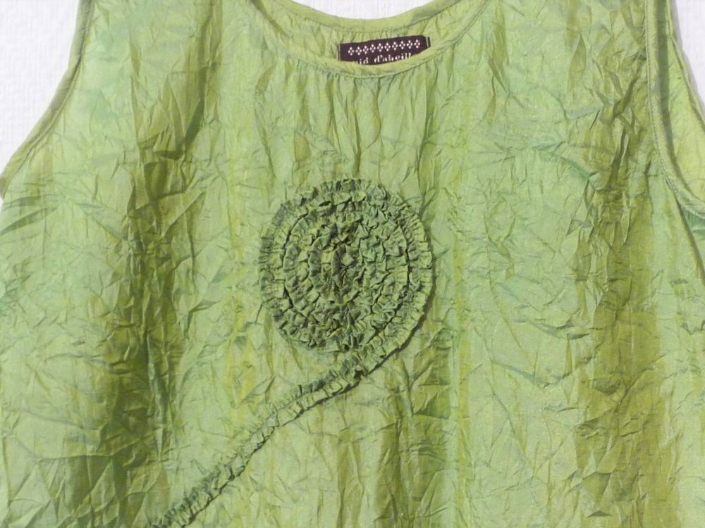 Top/ Tee Shirt Tissu Froiss&eacute; Vert Clair- Nid D'abeille Vêtements