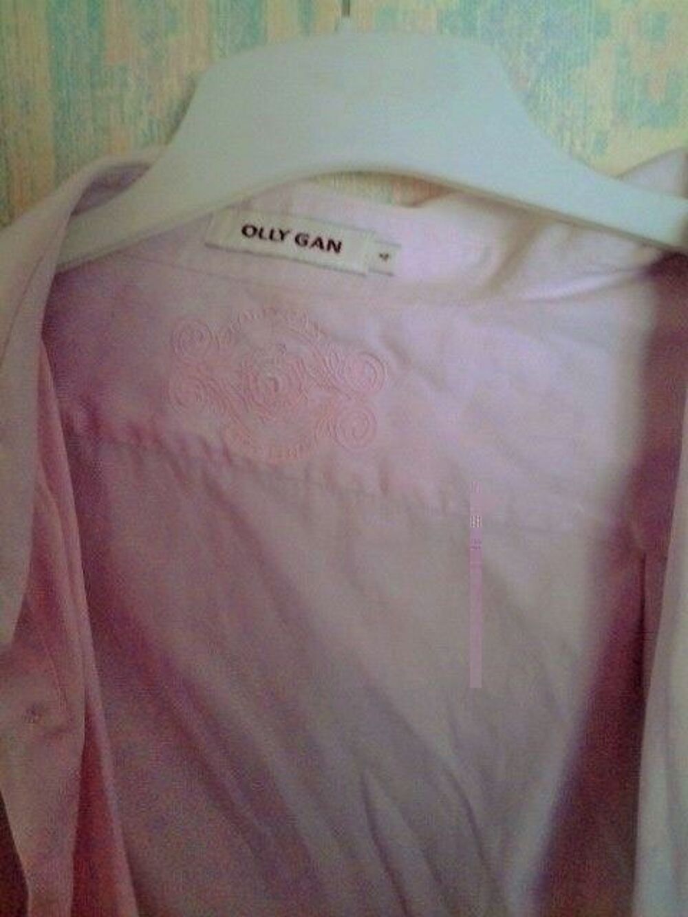 chemise manches longues rose Olly Gan Vtements