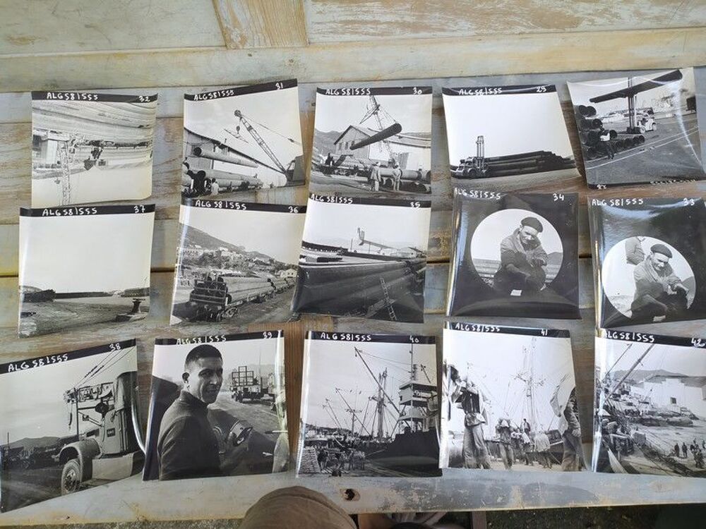  Lot 81 Photographies Alg&eacute;rie Chantier Construction 1957-58 