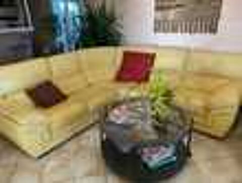 CANAPE D ANGLE CUIR 5 PLACES Meubles