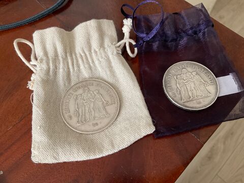 Trs belle pice en franc d'Hercule, 50 Fr. anne 1974 /1975 180 Saint-Gratien (95)