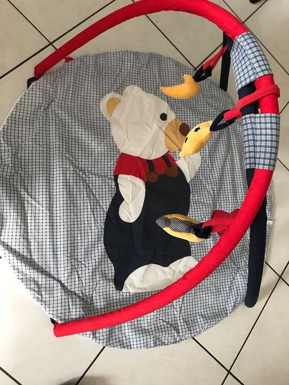 TAPIS DEVEIL pour B&eacute;b&eacute; "PADINGTON" rond Puériculture