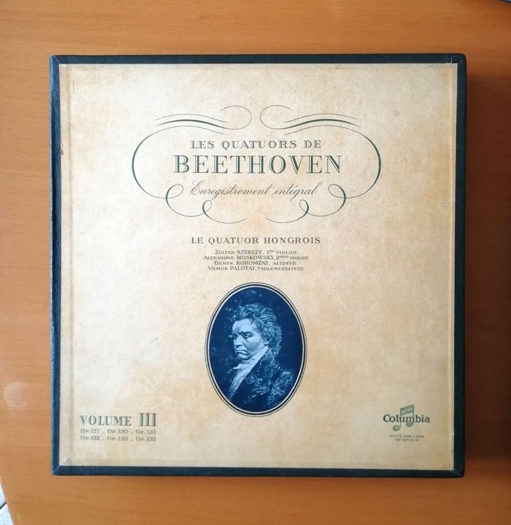 Coffret 4LPs Les quatuors de Beethoven volume III - Columbia CD et vinyles