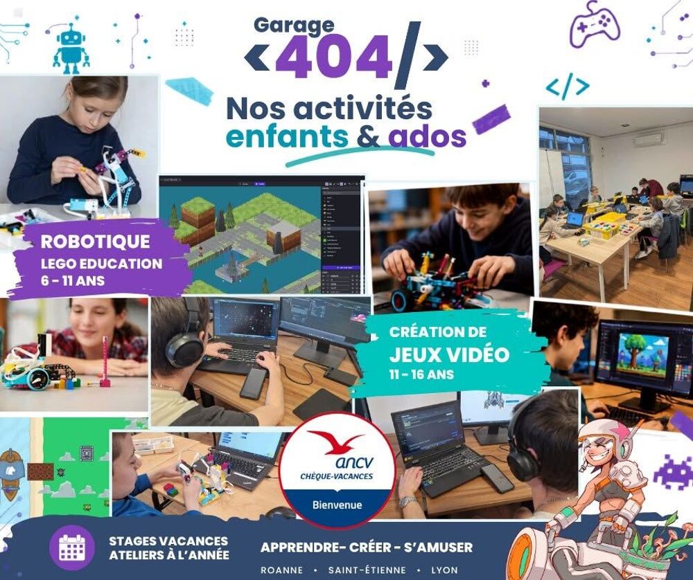 1 bon activit&eacute;s d&eacute;couverte vacances Robotique ou CodeGaming Billetterie