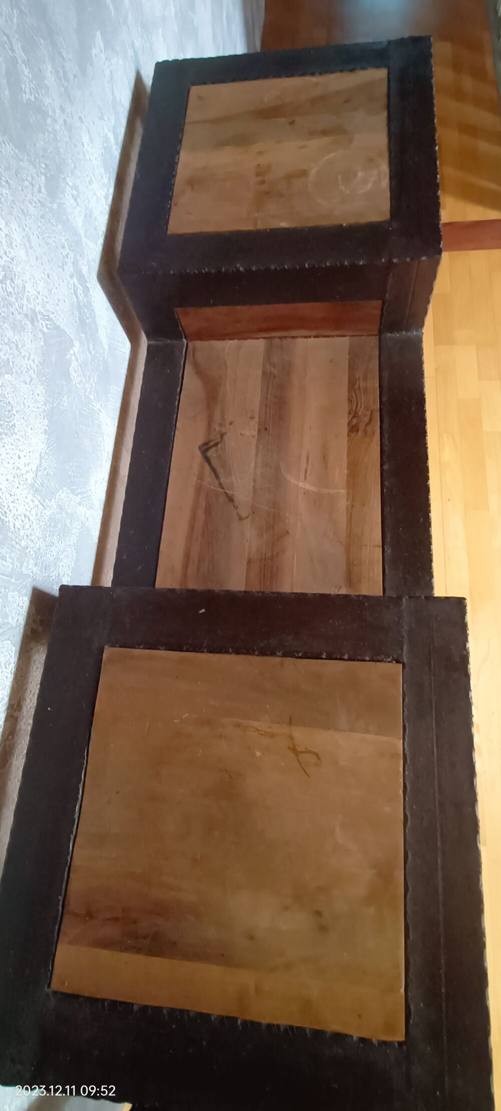 CONSOLE FER ET NOYER Meubles