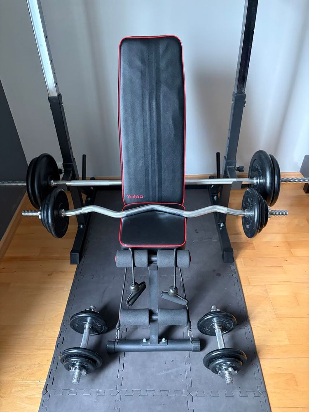 Set de musculation (140 kg de mat&eacute;riel) Sports