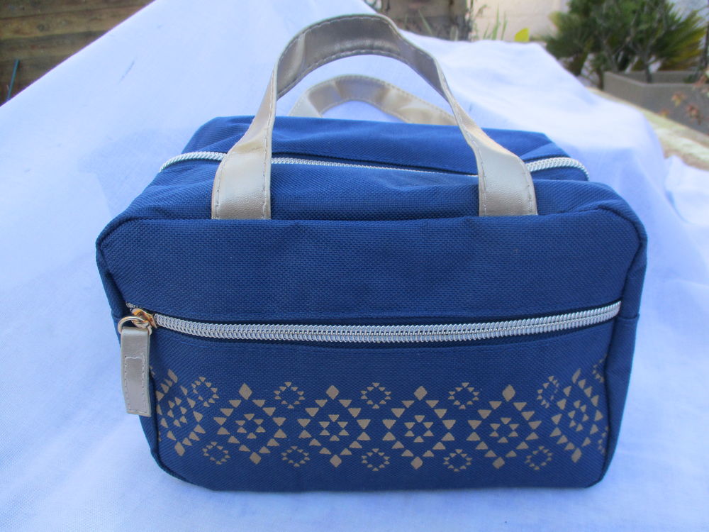 Vanity/Trousse Bleu Nuit - Neuf Maroquinerie