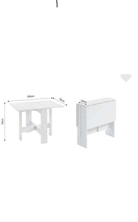 Table  manger avec deux rabat  29 L'Ha-les-Roses (94)