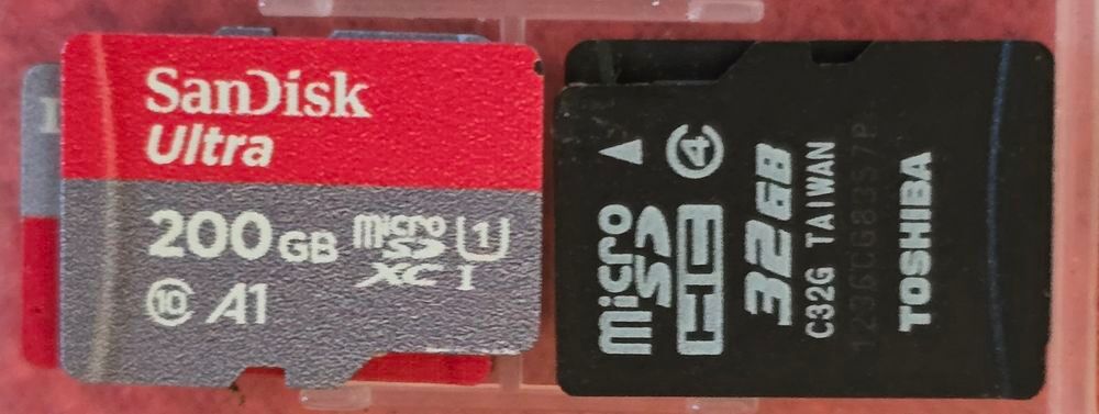 CARTE mSD SanDisk 200 GB Photos/Video/TV