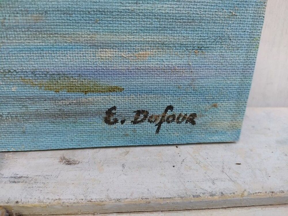 Tableau Marine Phare de Collioure Sign&eacute; Dufour Décoration