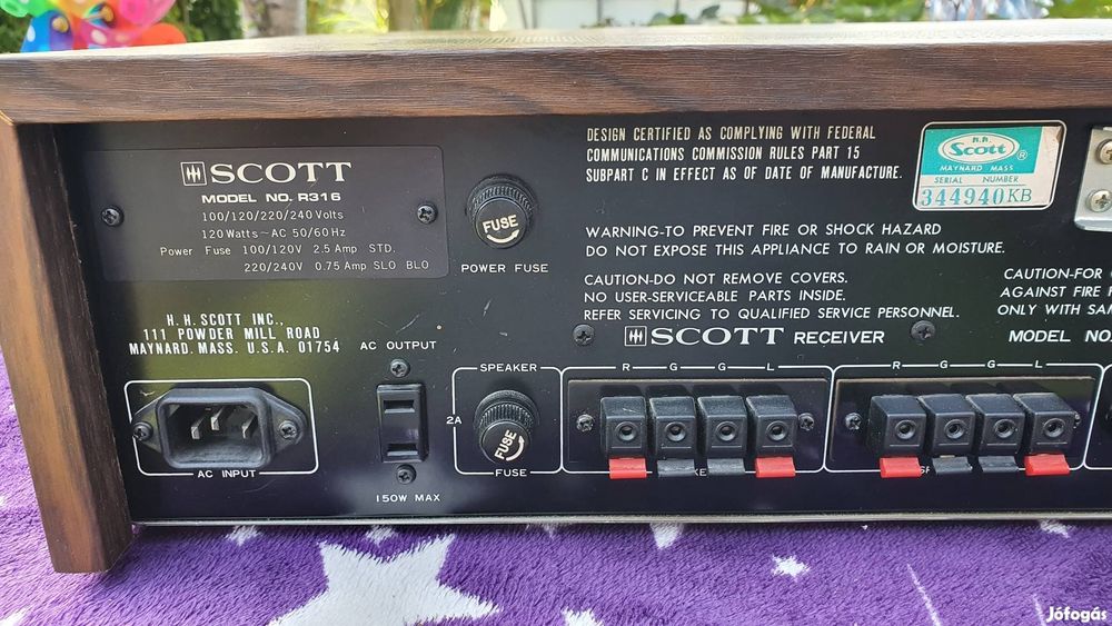 Paire D'enceintes Vintage Scott S-17 (droite Et Gauche) Avec Fil, Fonctionnement OK