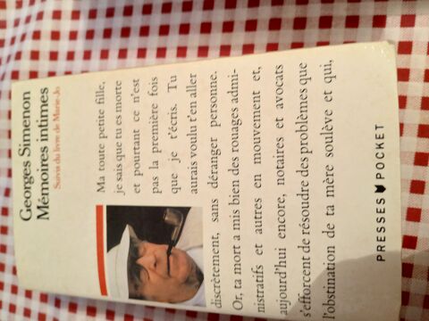 LIVRE MEMOIRES INTIMES
SUIVIS DU LIVRE DE MARIE-JO
3 Triel-sur-Seine (78)