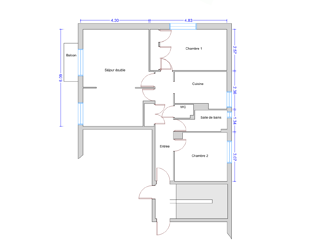  Appartement � vendre 3/4 pi�ces 68 m�