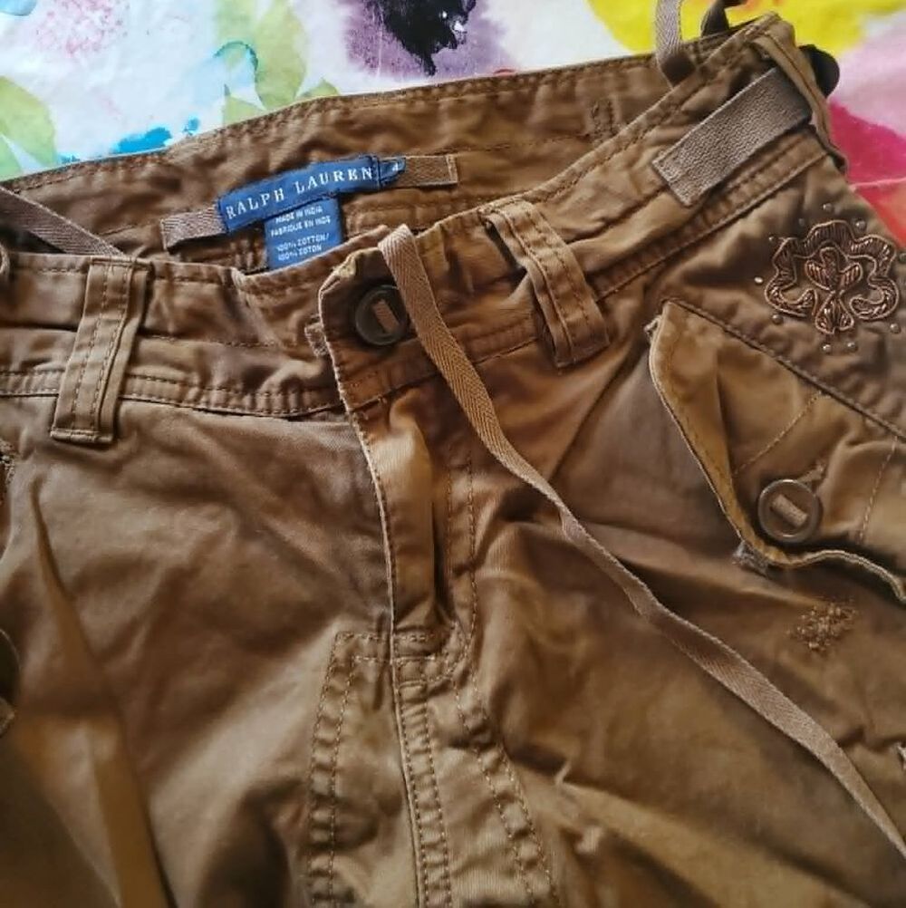 PANTALON FEMME MARRON T36 RALPH LAUREN Vêtements