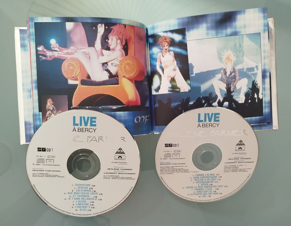 Double CD Myl&egrave;ne Farmer 1997 (Live &agrave; Bercy) CD et vinyles