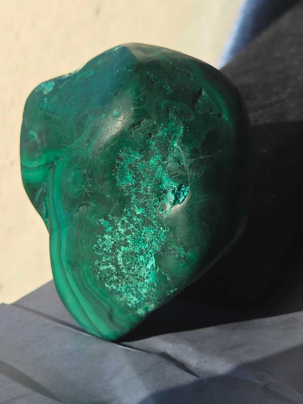 Pierre de Malachite Chrysocolle Naturelle-Katanga 181g 