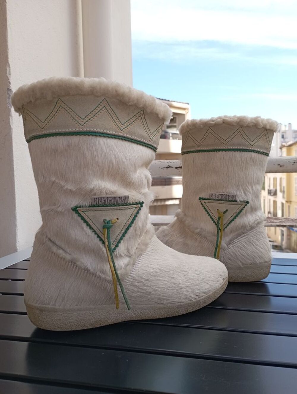 Apr&egrave;s-ski TECNICA fourrure v&eacute;rita.cuir bottes neige bottines Chaussures