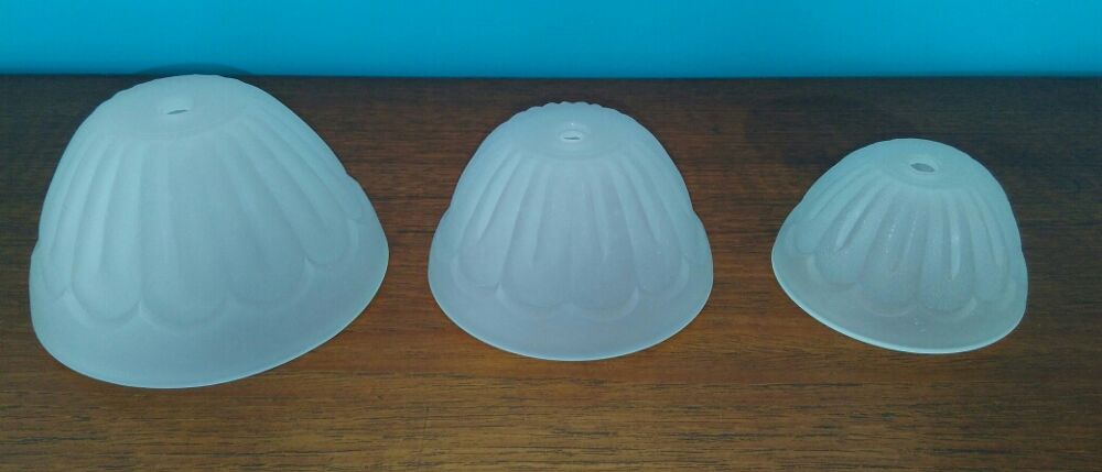 3 Globes verre pour luminaires Décoration