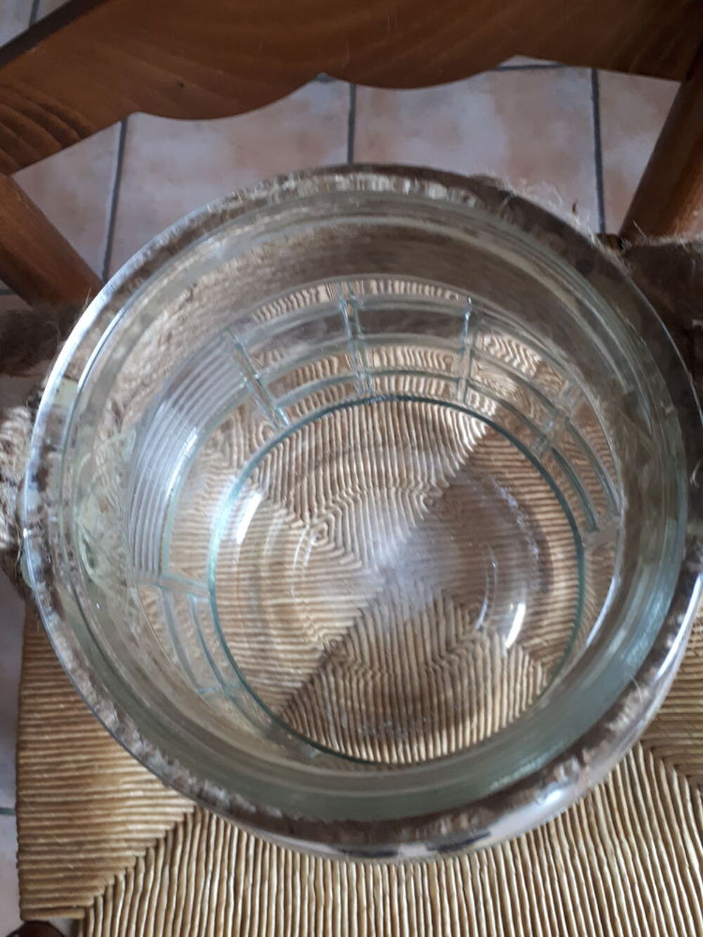 Seau en verre 