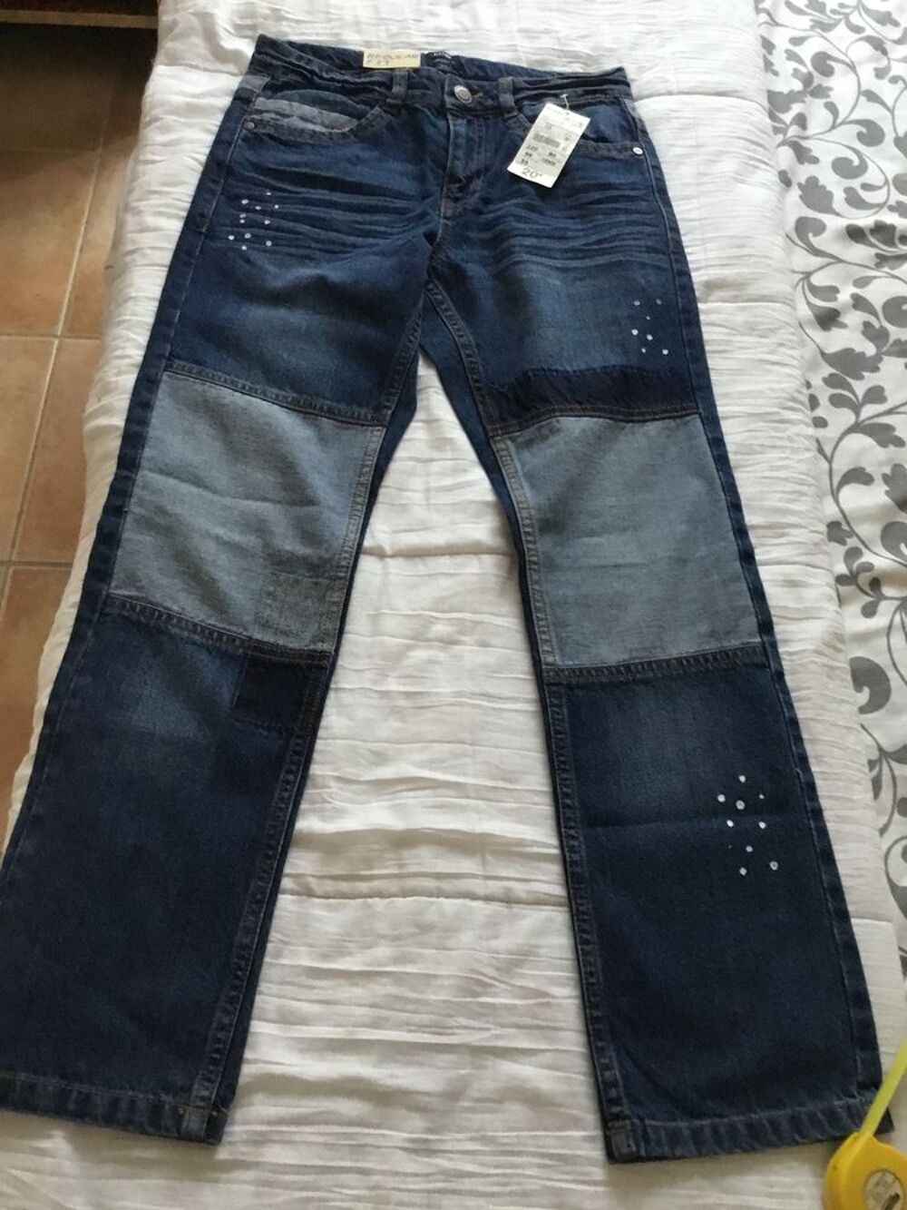 Tout Neuf avec &eacute;tiquette :pantalon jean pour fille de 10Ans Vêtements