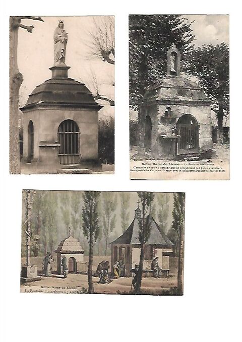 Cartes postale sur Notre-dame de liesse lot n� 1 3 Viry-Noureuil (02)