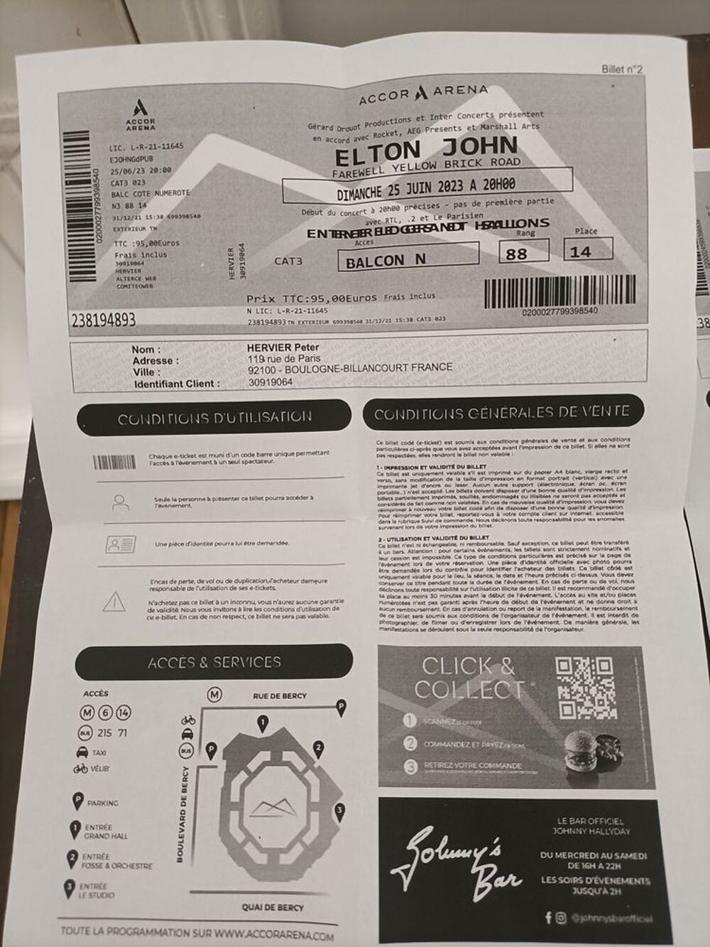 john Elton Billetterie