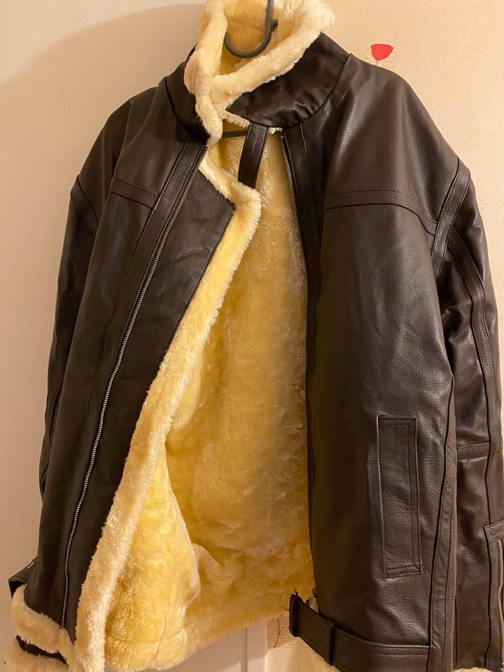 Manteau cuir raf aviator bomber b3 marron V�tements