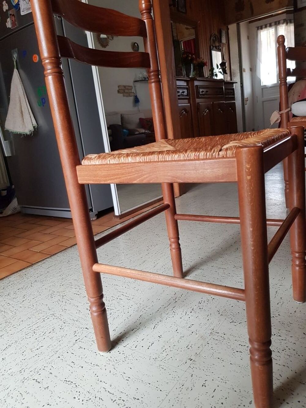 lot de chaises en h&ecirc;tre (6 chaises) la table Meubles