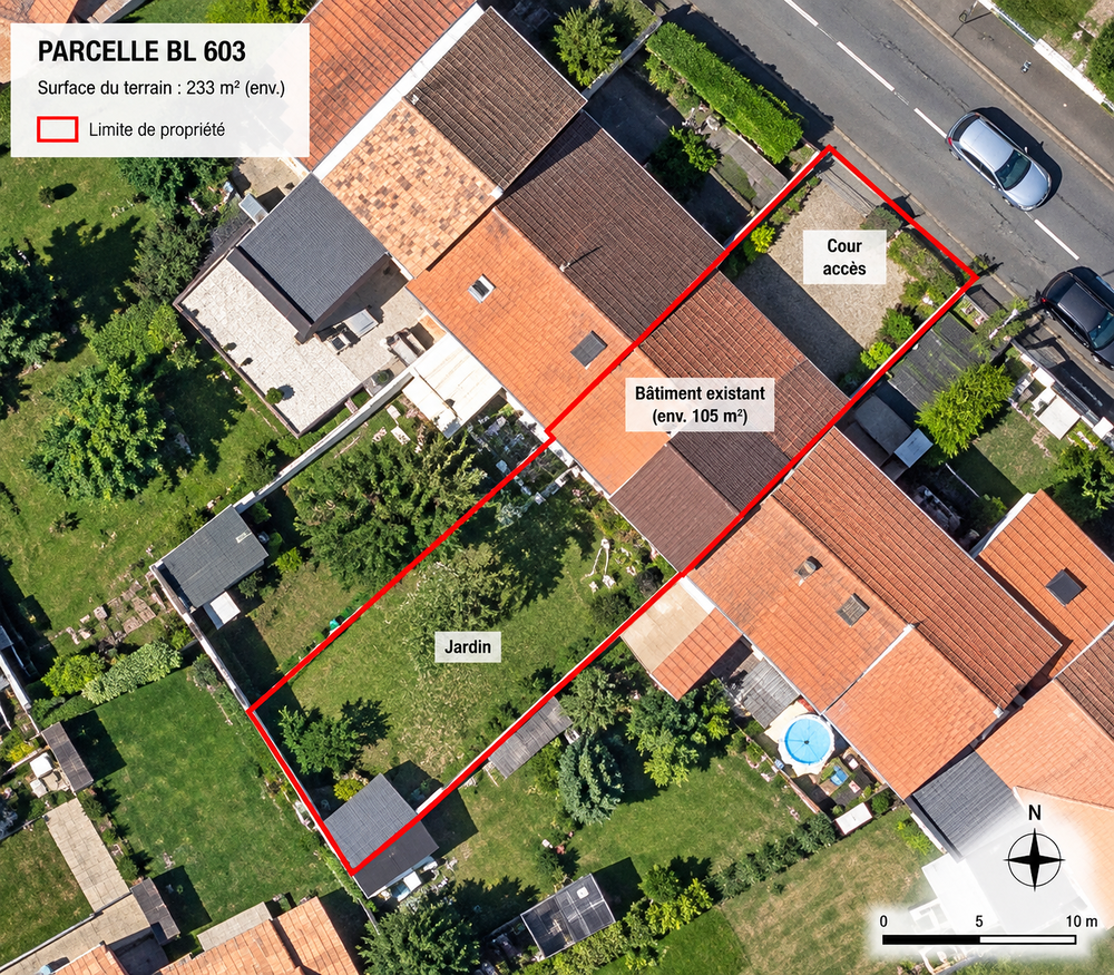 Vente Autre PROJET MAISON AVEC JARDIN ? Bâtiment env. 105 m² ? Parcelle Rezé