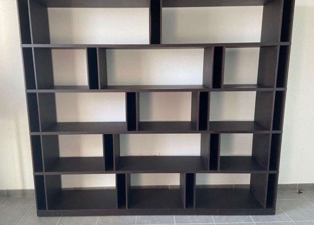 biblioth&egrave;que haut de gamme en bois weng&eacute;e Meubles
