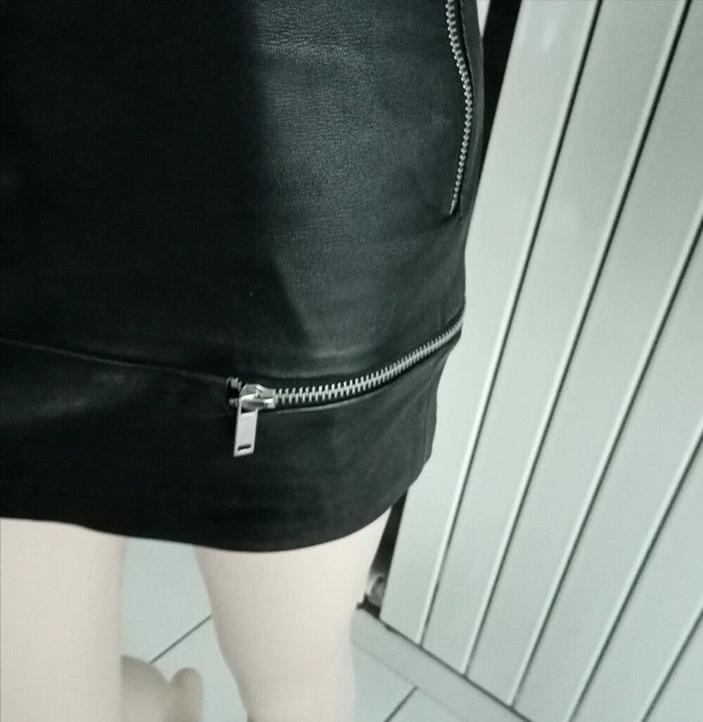 JUPE ZARA CUIR Vêtements
