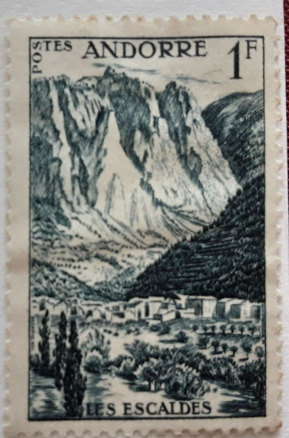 TIMBRE DE COLLECTION ANDORRE 1F 