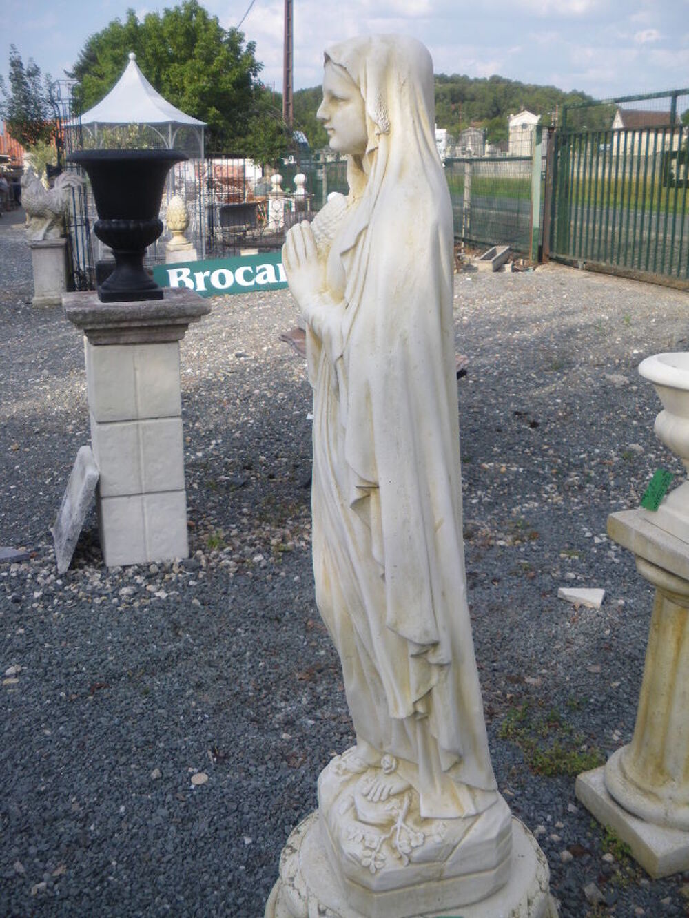 Statue en pierre, Vierge Marie grand mod&egrave;le Dcoration