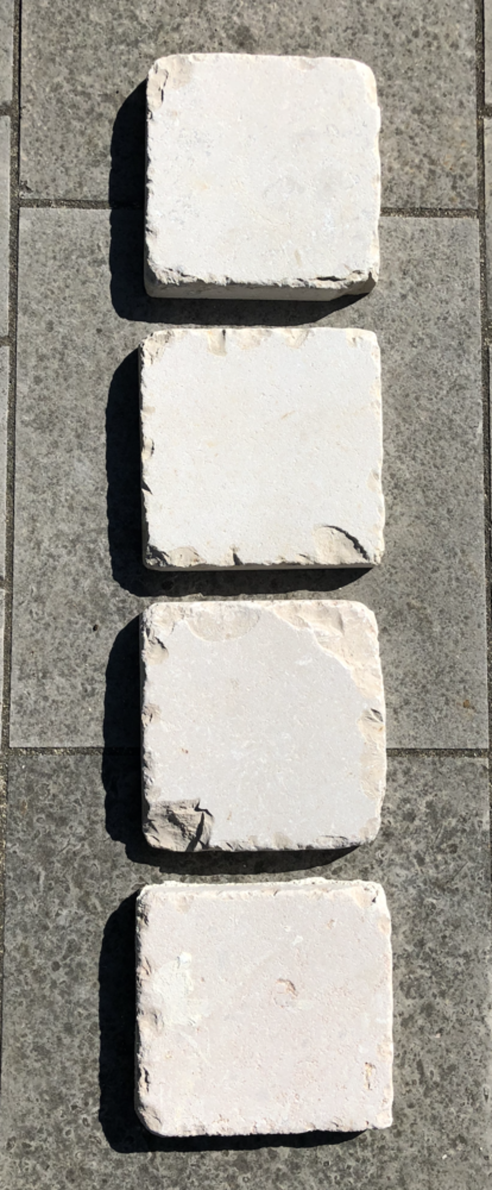 4 pav&eacute;s pierre de Comblanchien neufs Bricolage