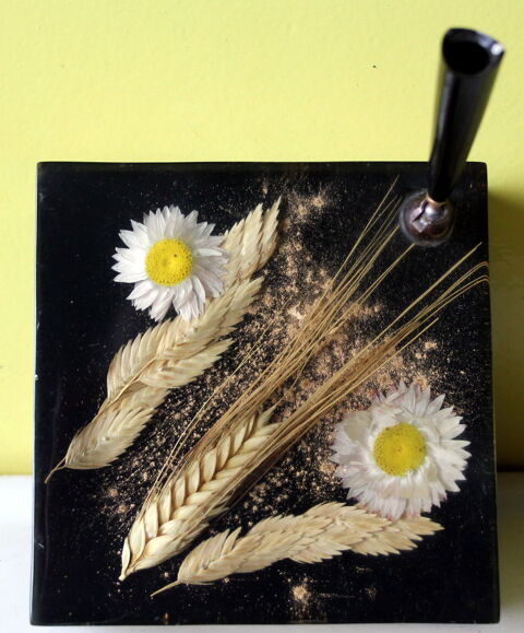 Porte stylo inclusion fleurs et blés vintage 60 12 Issy-les-Moulineaux (92)