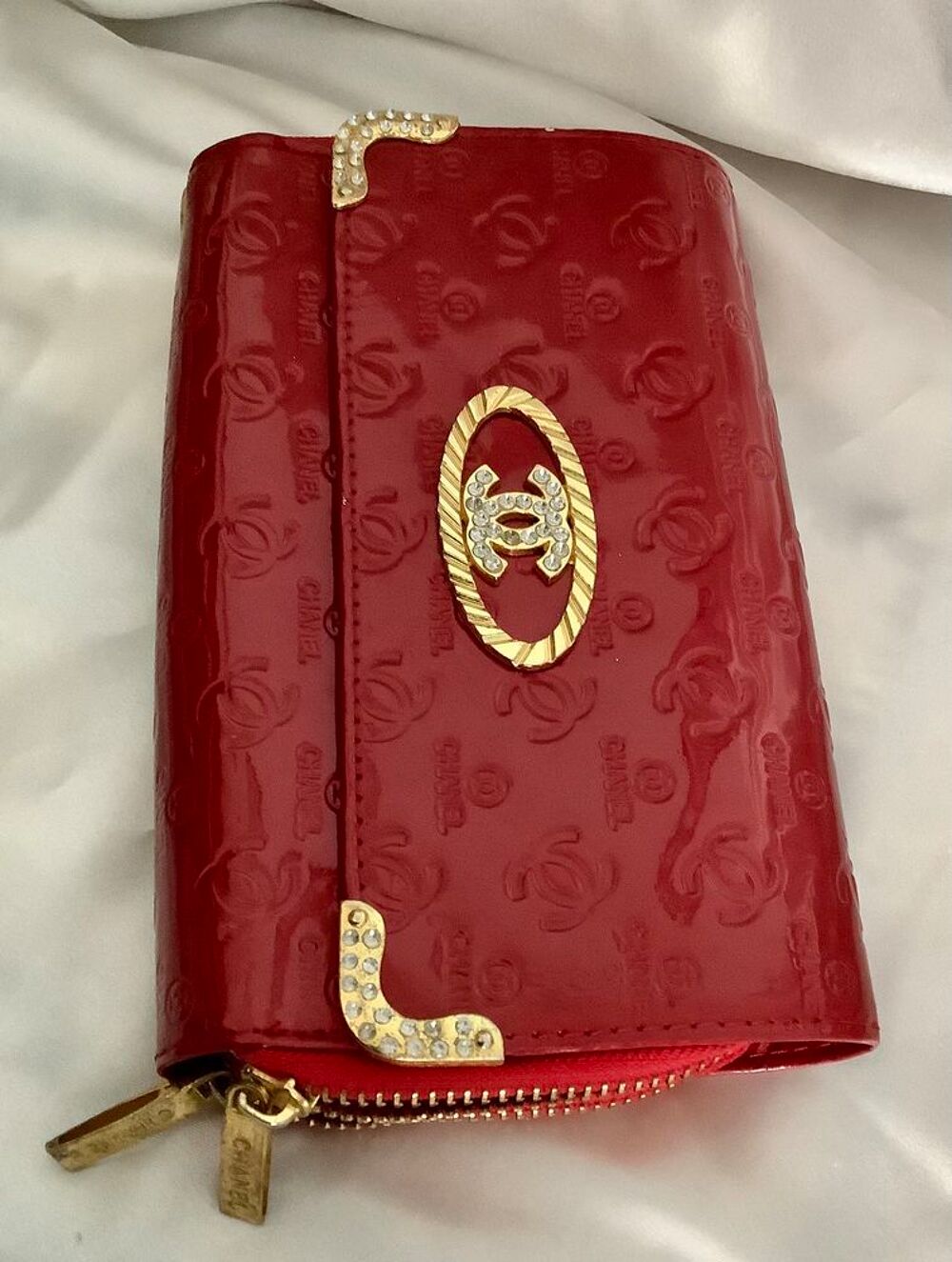 Vintage.Grande porte monnaie -pochette pour femme. Maroquinerie