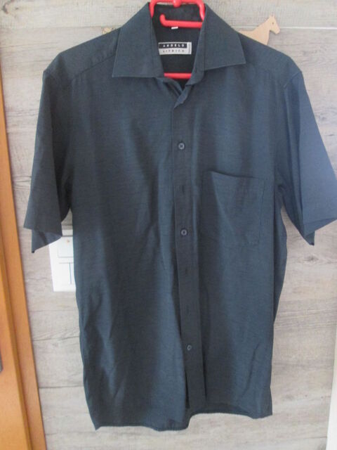 Chemise homme manches courtes noir lgre taille S 13 Chauriat (63)