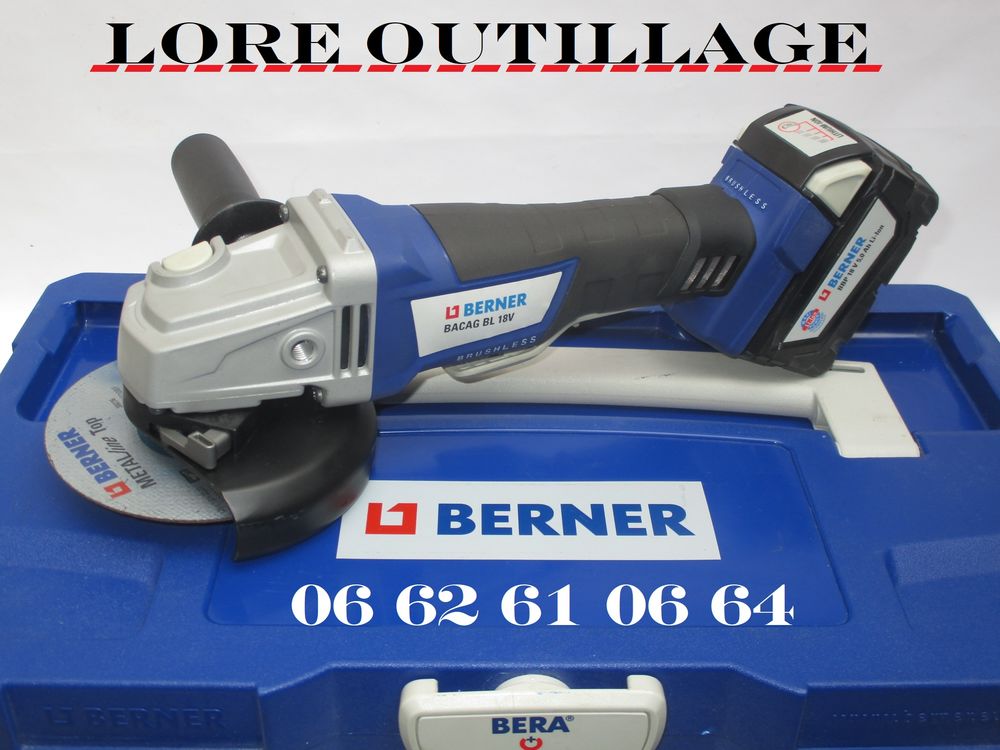 BERNER BACAG BL 18V - Disqueuse / Meuleuse Bricolage