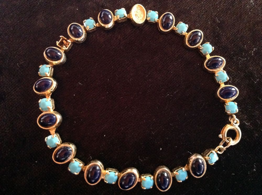 BRACELET DOR&Eacute; MARINE ET TURQUOISE Envoi Possible
Bijoux et montres