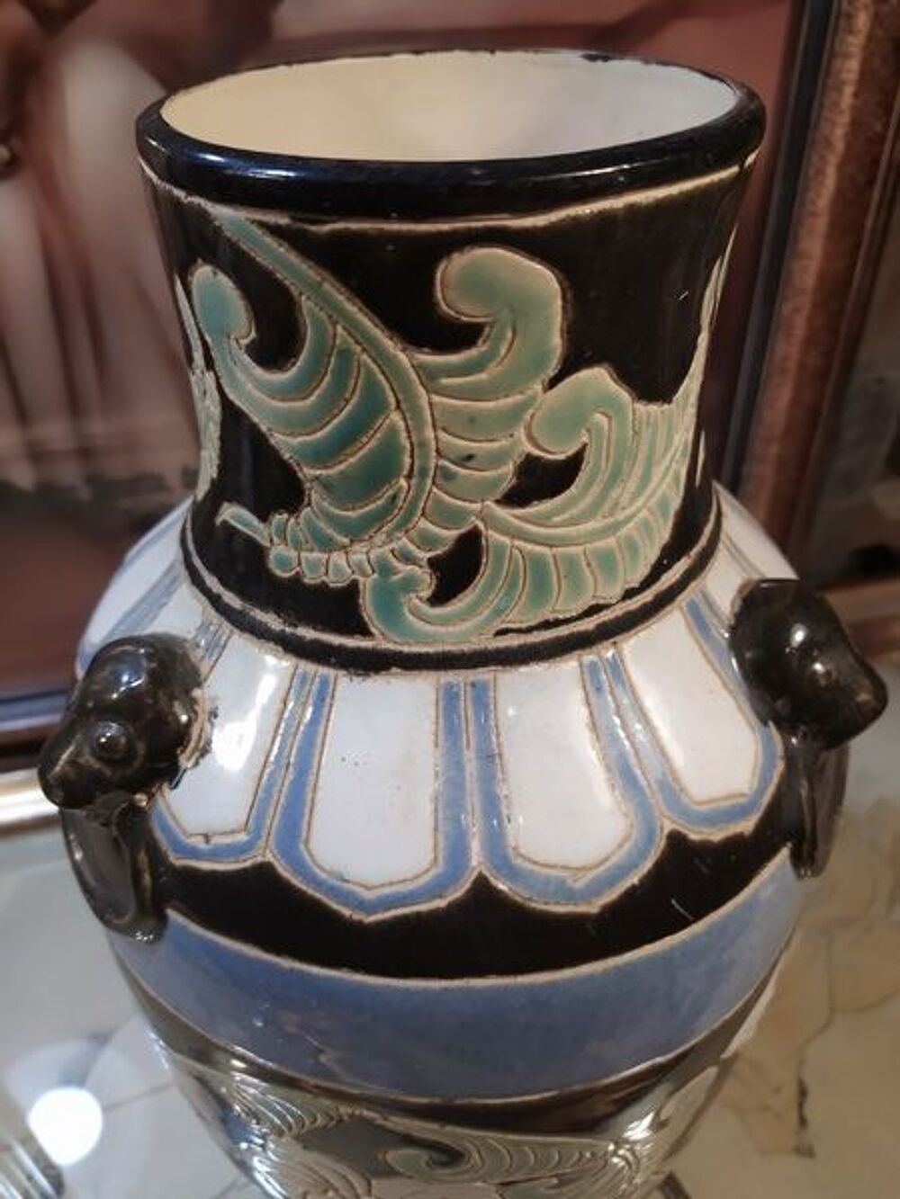 Grand Vase Vietnamien XX&egrave;me, non sign&eacute; Décoration