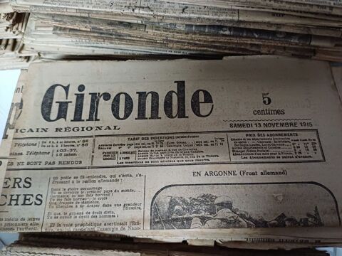Vieux journaux datant de 1914 ..... 20 Port-des-Barques (17)