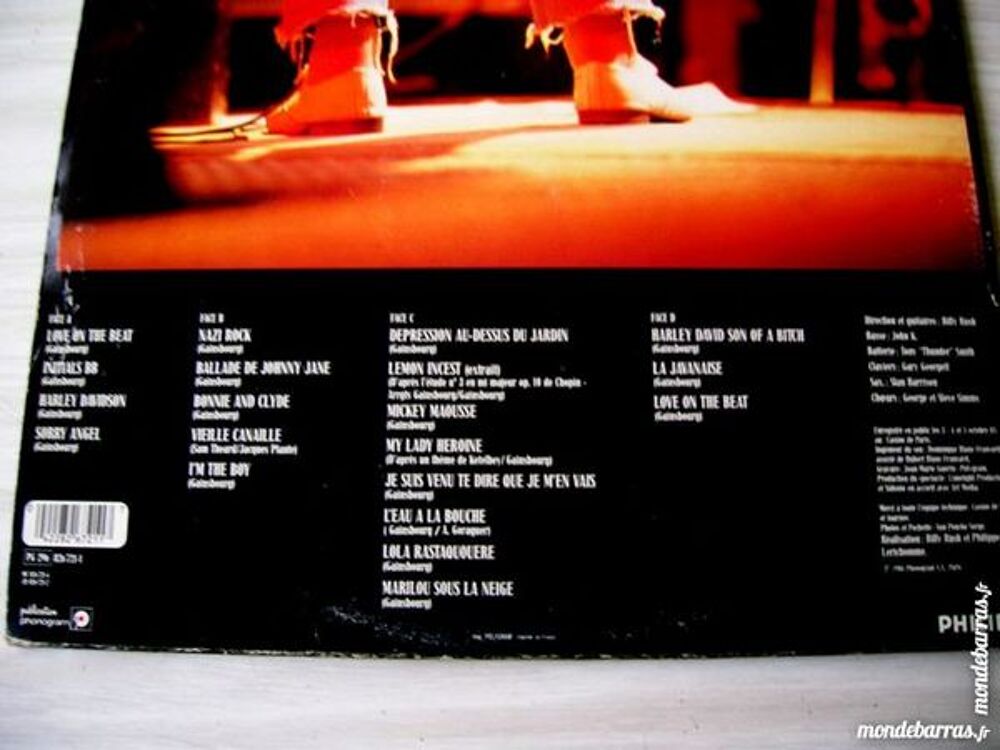 DOUBLE 33 TOURS SERGE GAINSBOURG LIVE CD et vinyles
