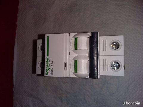 Schneider - Disjoncteur, Acti9 iC60N, 2P, 6 A, courbe C, 16 Serres-Castet (64)