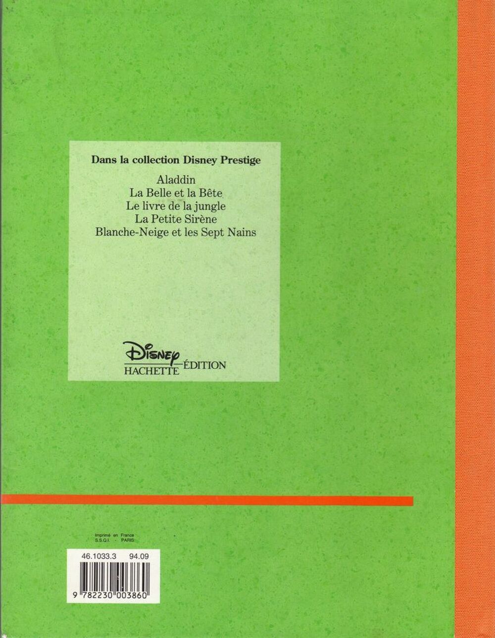 Livrev''Le livre de la jungle'' des &eacute;ditions Disney HACHETTE Livres et BD