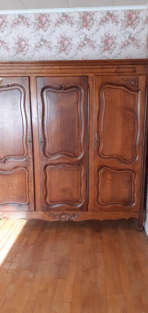 Armoire Chêne - Louis XV - 3 portes 180 Vendôme (41)