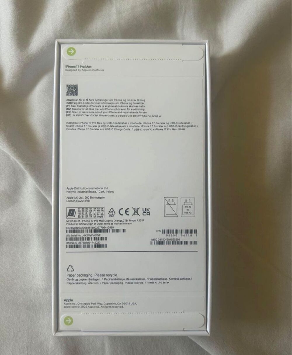 iPhone 17 pro Max 1Tb orange Téléphones et tablettes