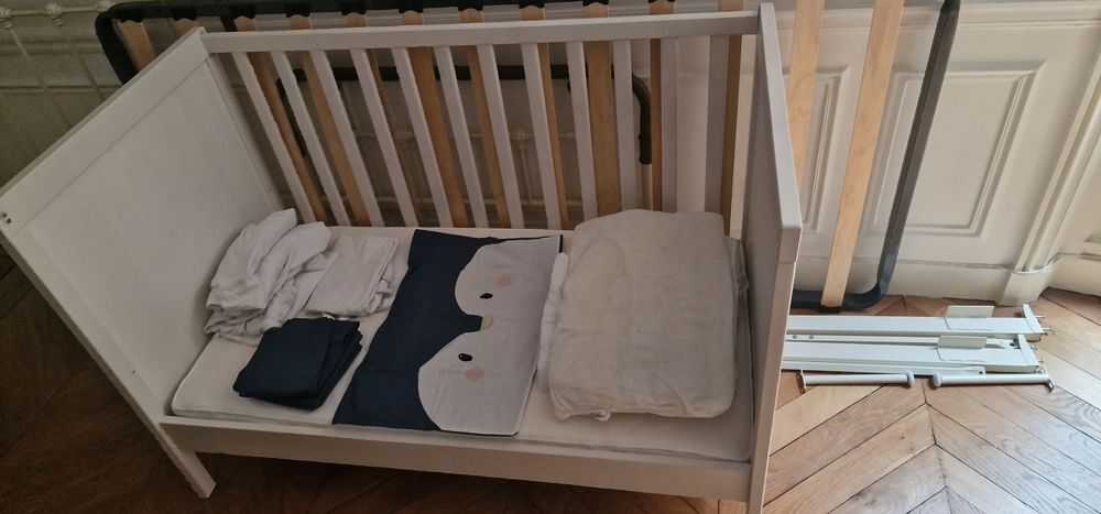 Kit lit+matelas+parrure enfant 0-3 ans base ikea Sundvik Mobilier enfants