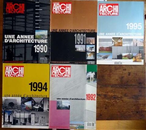 AMC, une année d'architecture, revue, lot de 5, TBE 18 Paris 4 (75)