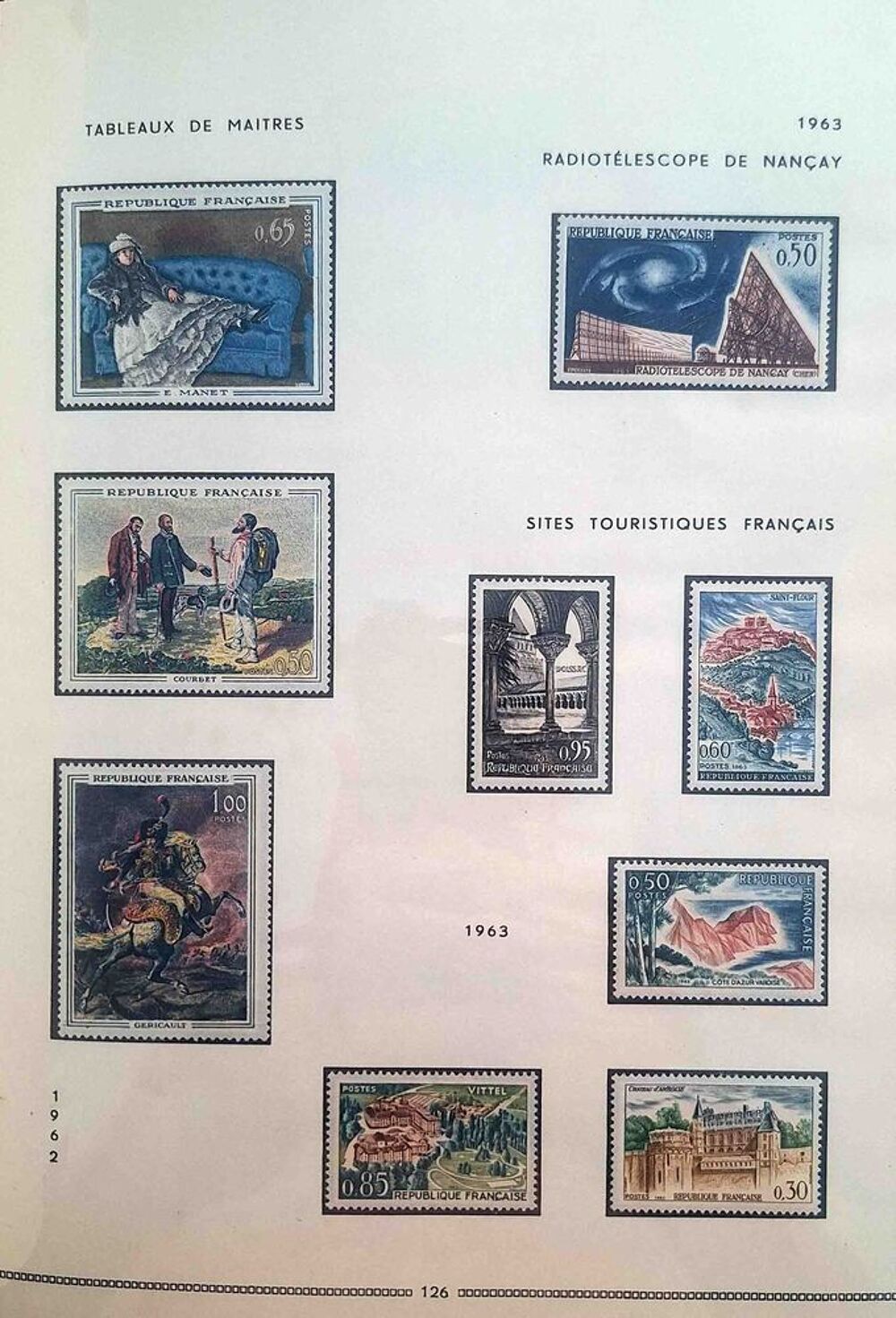 S&eacute;rie de timbres de collection de France G14 